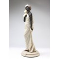statueta " Art Deco Lady ".  Auro Belcari . 1987 new old stock !